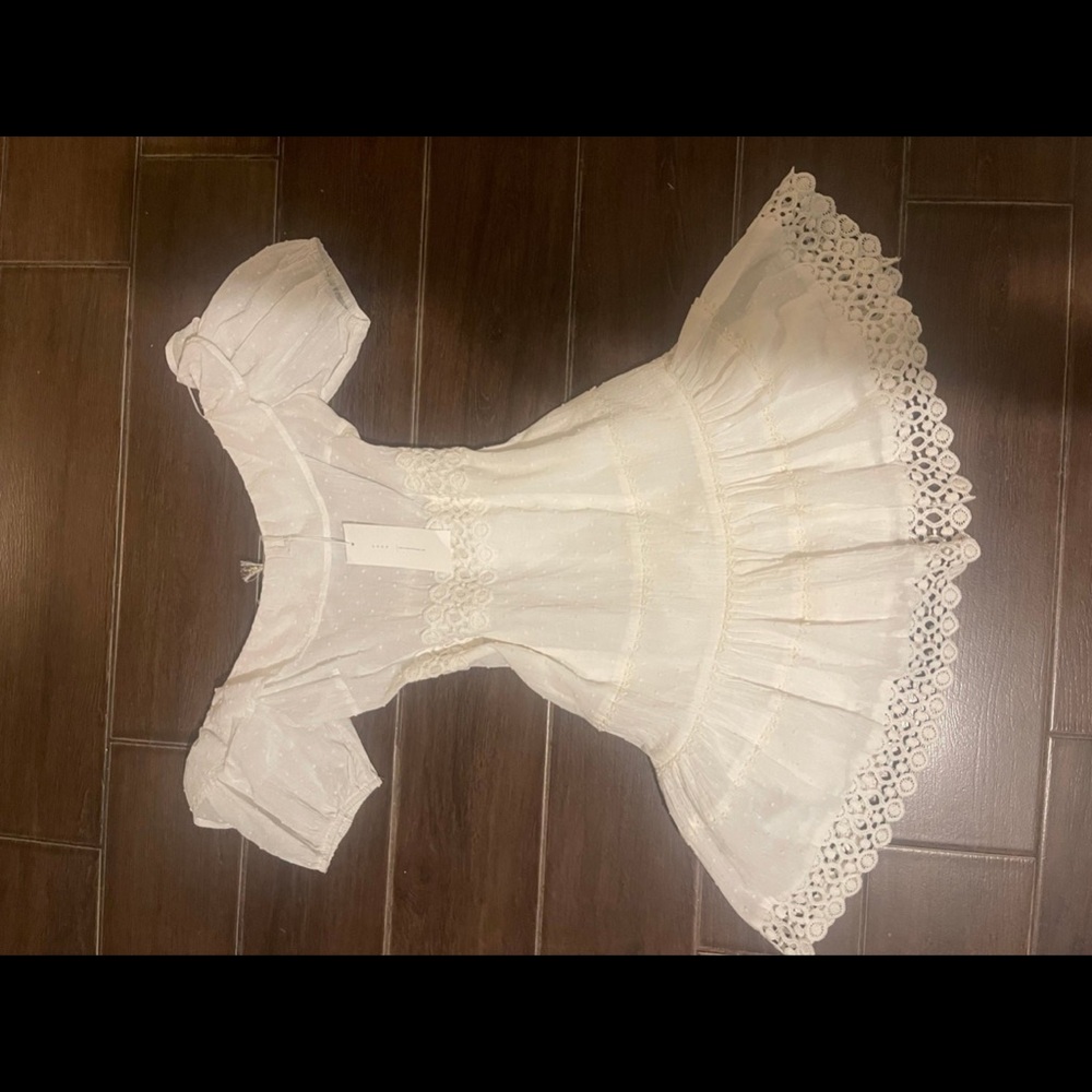 Cream Puff Sleeve Mini Sundress